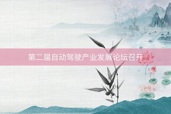第二届自动驾驶产业发展论坛召开