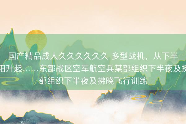 国产精品成人久久久久久久 多型战机，从下半夜“战”至朝阳升起……东部战区空军航空兵某部组织下半夜及拂晓飞行训练