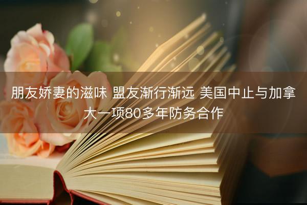 朋友娇妻的滋味 盟友渐行渐远 美国中止与加拿大一项80多年防务合作